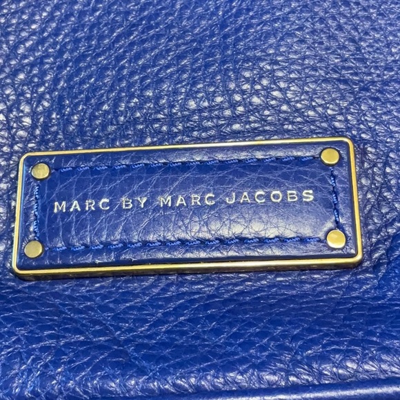 Marc by Marc Jacobs Too Hot To Handle Hobo Pebbled Leather Shoulder Bag Blue - Picture 5 of 16
